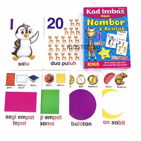 Buy Kad Imbas Haiwan Abjad Warna Nombor Bentuk Suku Kata Early Learning