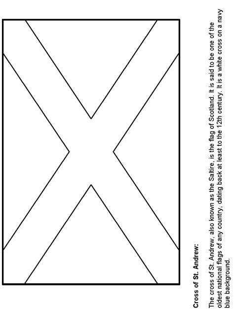 Scotland Flag Coloring Pages Coloring Book