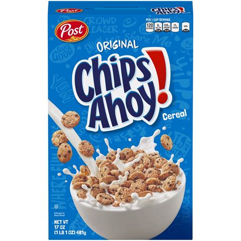 Post Chips Ahoy Breakfast Cereal 17 Ounce Boxes