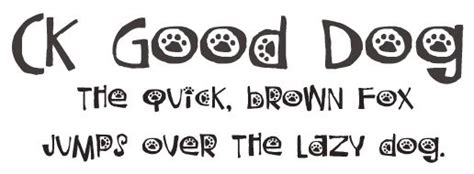 Font With Dogs Font Friday This Week You Can Download The Ck Good