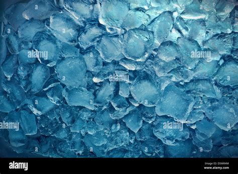 Freshness Blue Ice Cube Texture Stock Photo Alamy