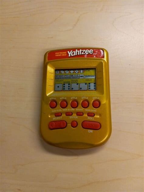 Hasbro Gold Yahtzee 2002 Electronic Handheld Game 04511 Tested For Sale
