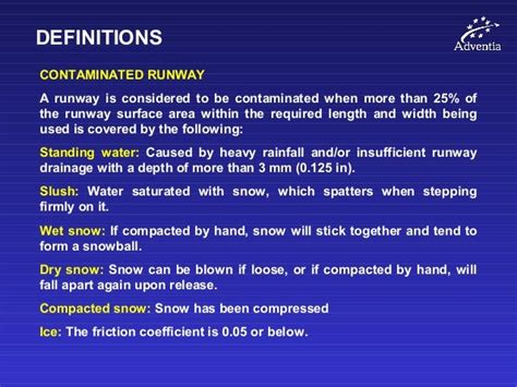 10. contaminated runways