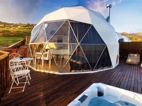 Luxury Glamping Dome Tent With Glass Window Jumei Tent Technology Co