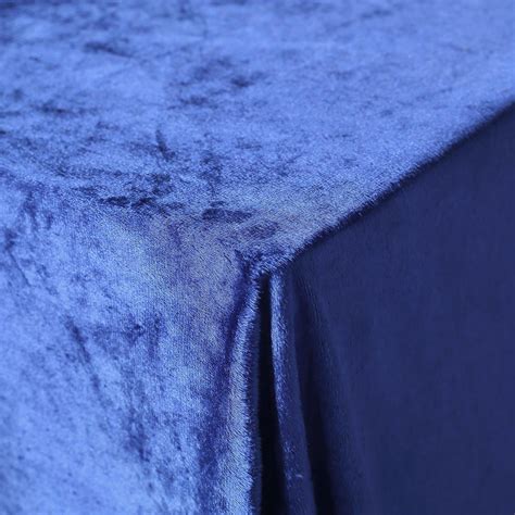 90 X 156 Royal Blue Premium Velvet Rectangle Tablecloth