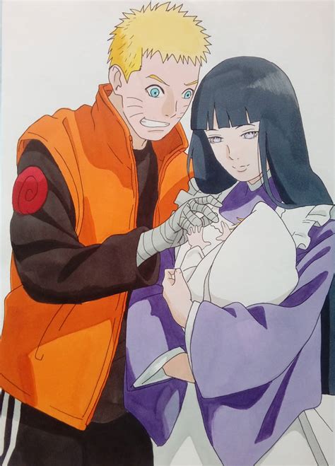 Naruto And Hinata Wbaby Boruto By Daisuke Dragneel On