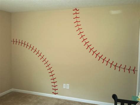 Diy Baseball Wall Idea Crafty Morning In 2020 Kids Baseball Room