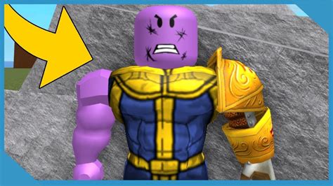Playing As Thanos In Roblox Super Hero Tycoon Youtube
