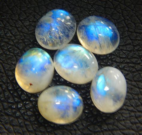 Delighted Deal 6 Pieces 28 26 Carats Natural Rainbow Moonstone