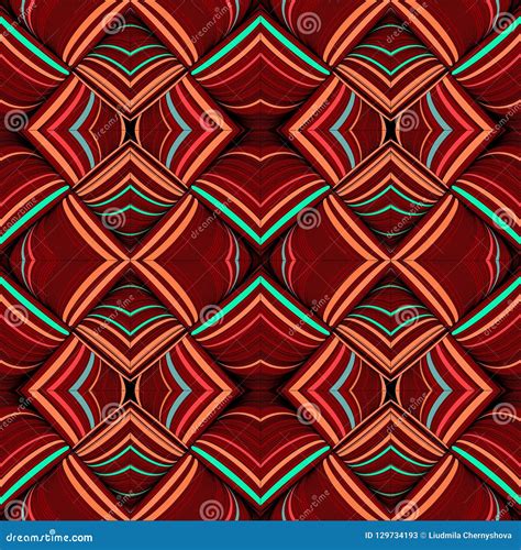 Seamless Pattern Abstract Background With Complicated Ornament Of