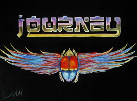 Journey Band Logo Drawing By Emily Maynard Pixels