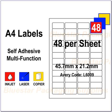 Laser Labels Template 21 Per Sheet