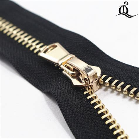 40cm 100cm 1pcs Open End Metal Zippers With Pearl Slider Multi Color 5