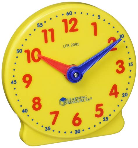 Learning Resources Big Time Learning 12 Hour Student Clock Wordunited