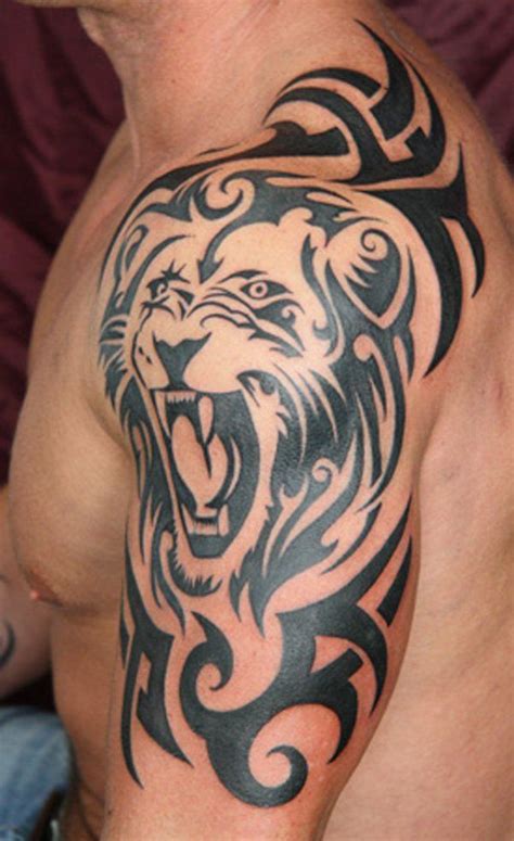 70 Awesome Tribal Tattoo Designs Tribal Tattoos For Men Mens Lion