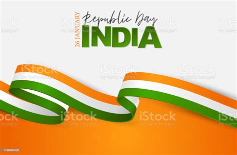 India Republic Day Background National Indian Holiday Design Concept