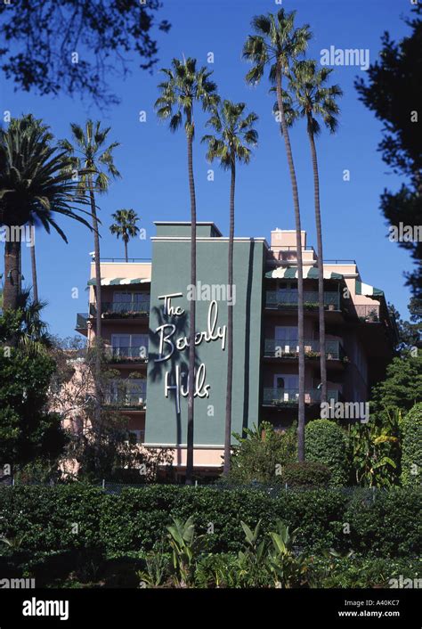 Beverly Hills Hotel Los Angeles California Usa Stock Photo Alamy