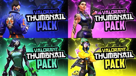 Free Valorant Thumbnail Template Pack All Agents Psd Template Youtube