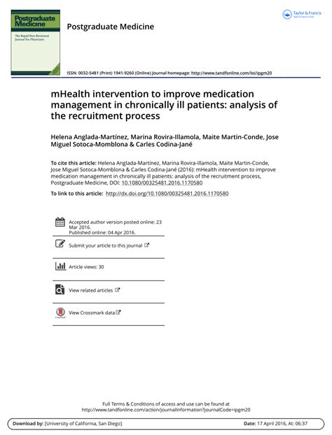 pdf mhealth intervention to improve medication management in chronically ill patients