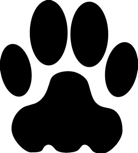 Dog Paw Print Silhouette Clipart Free Clip Art Images