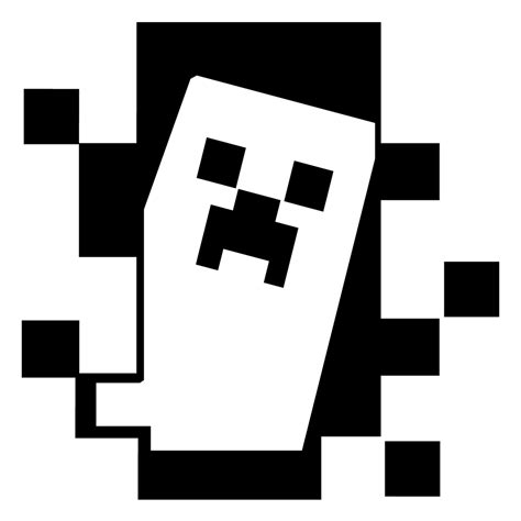 Minecraft Clipart Black And White