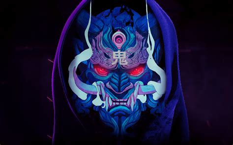 Japanese Oni Mask Wallpapers Top Free Japanese Oni Mask Backgrounds