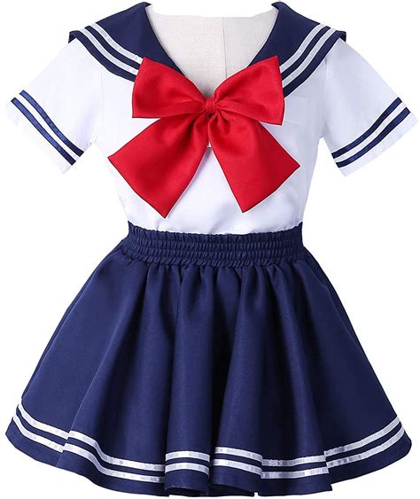 Anime Kids Girls Japan School Uniform Sailor