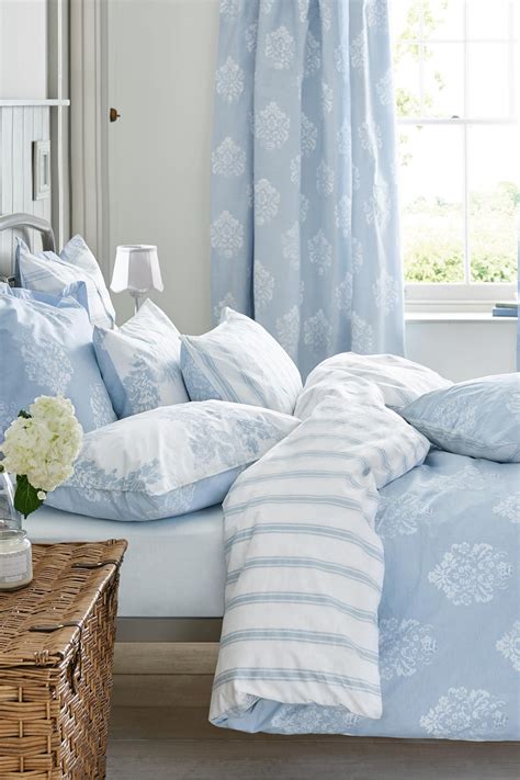 You can never go wrong with a touch of blue in the bedroom decor. Buy 2 Pack Cotton Rich Blue Damask Bed Set from the Next ...