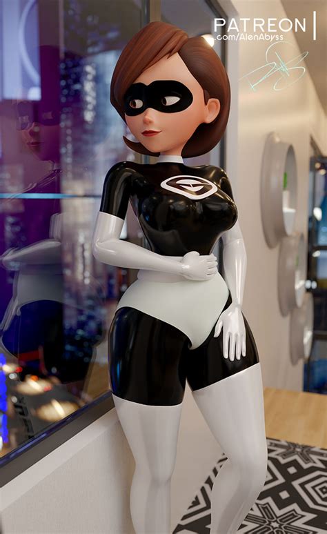 Sexy Helen Parr Latex Suit Pinup By Alenabyss On Deviantart