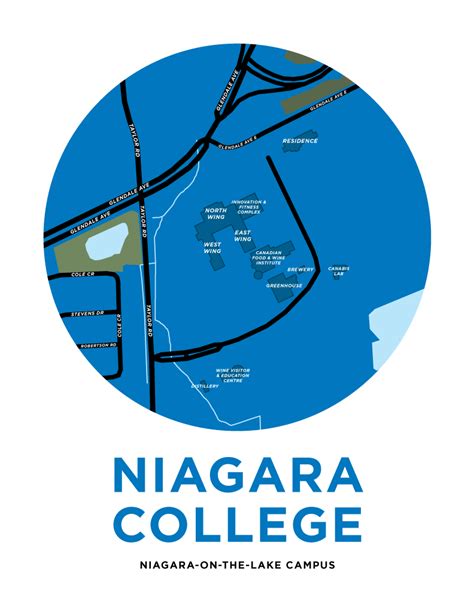 Niagara College Niagara On The Lake Campus Map Print Jelly Brothers