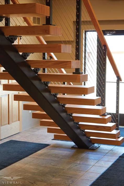Floating Stairs In 2020 Stairway Design Floating Stairs Modern Stairs