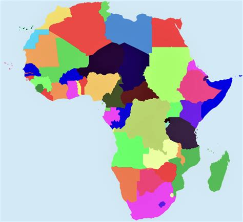 Mapa Del Continente Africano Con Nombres Para Imprimir En Images Images