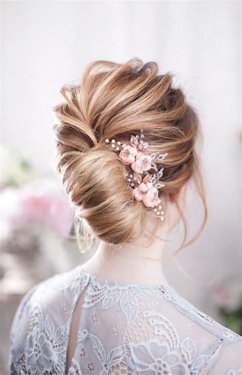 Rose Gold Wedding Hair Pins Blush Bridal Hairpins Blush Wedding Hair