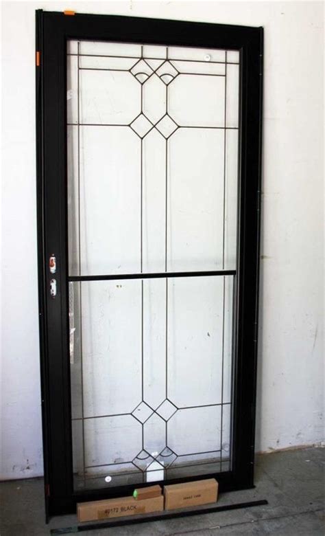 Andersen Storm Doors And Andersen 36 In X 80 In 3000 Series Almond Left