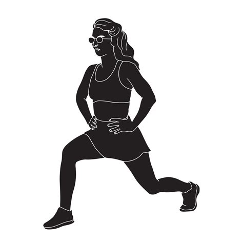 Fitness And Healthcare Character Silhouette Illustration 3211805