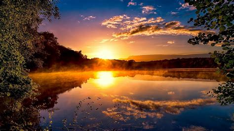 4k Beautiful Sunrise Reflection Wallpaper Hd Nature 4k Wallpapers Images