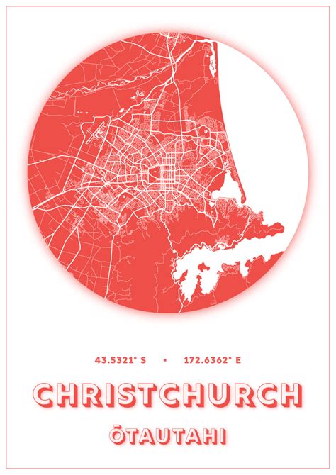 Christchurch Map Dot The Map Kiwi