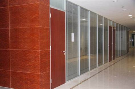 Good Quality Mdf Office Partition Wall With Magnetic Blinds And Hinged Door China Office