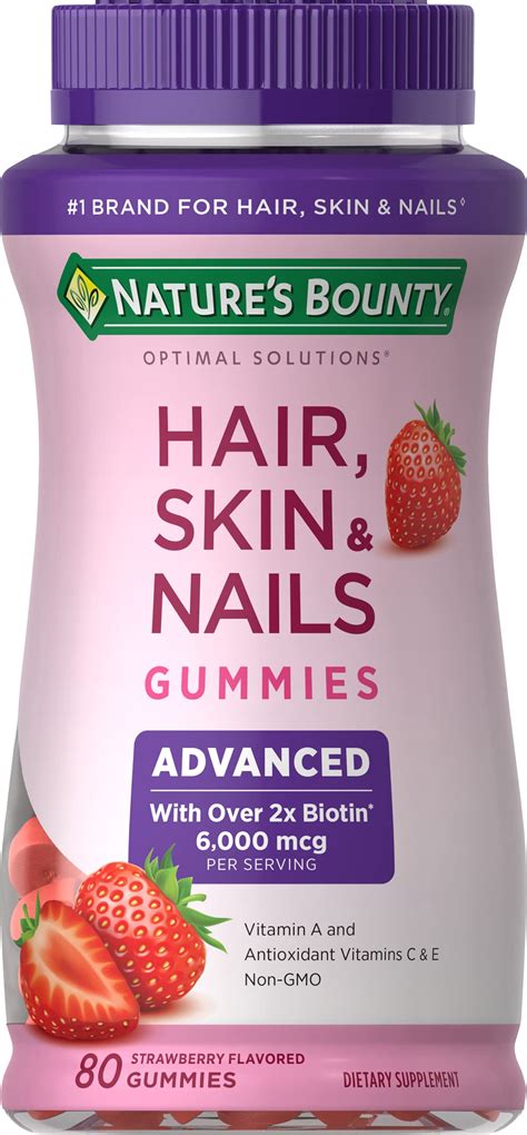 Buy Natures Bounty Optimal Solutions Advanced Hair Skin And Nails