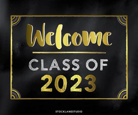 Welcome Class Of 2023 Printable High School Or College Banner Etsy