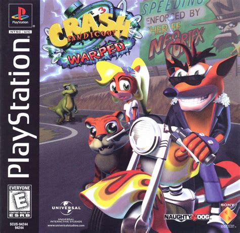 Crash Bandicoot Warped 1998 Playstation Box Cover Art Mobygames