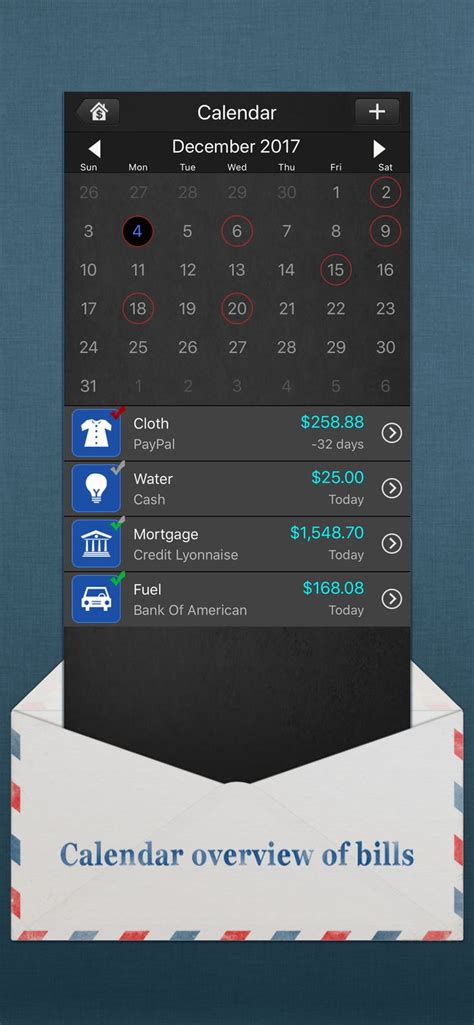 Finally, there is one simple and organized place for all your bills. Bills Monitor - Bill Reminder #Finance#Software#ios# ...