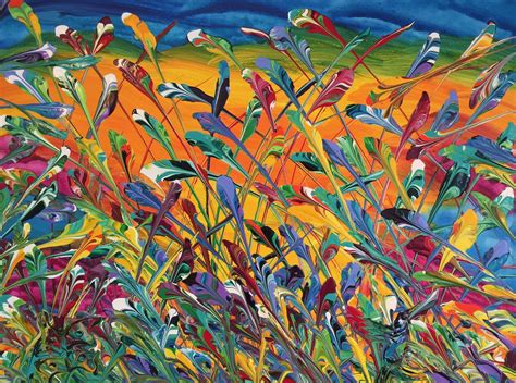 Wild Flowers With Critters — Michael Hall Fine Art Art Artwork
