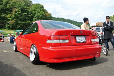 Red Ek Honda Civic Si Coupe On 16″ Silver Bbs Rs Bbs Rs Zone
