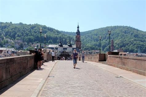 Old Stone Bridge In Heidelberg Germany Editorial Stock Image Image