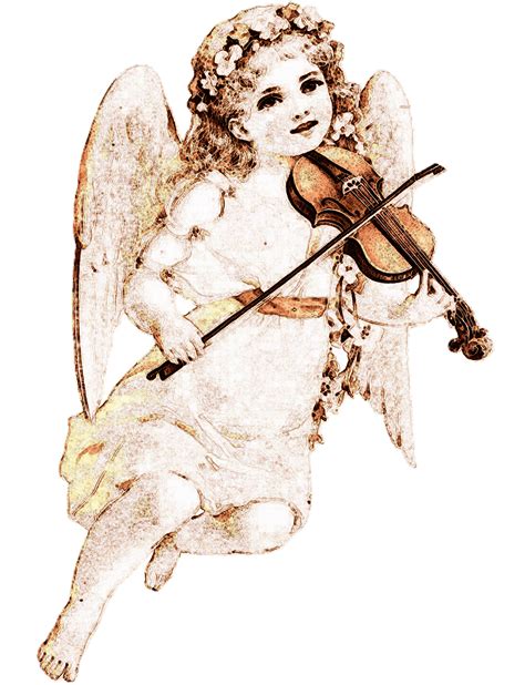 Download Angel Drawing Violin Royalty Free Stock Illustration Image