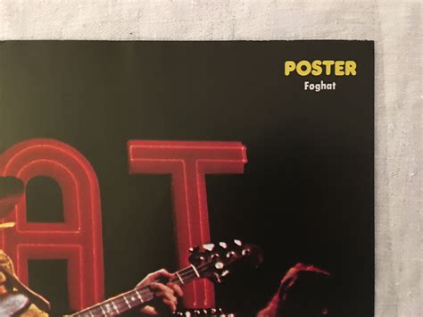 Foghat Live 1976 Dave Peverett Tony Stevens Swedish Poster Magazine 1970s Ebay