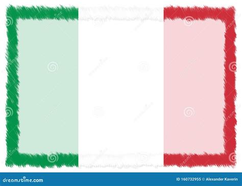 Border Made With Italy National Flag Stock Illustration Illustration