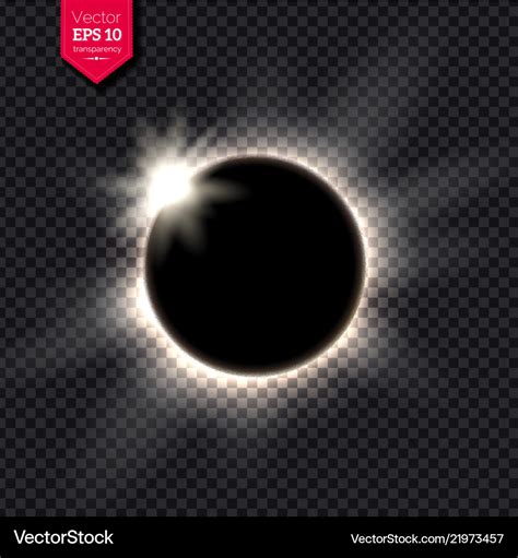 Full Eclipse Royalty Free Vector Image Vectorstock