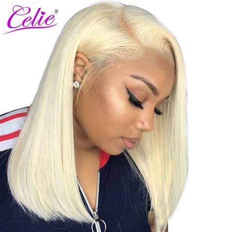 Aliexpress Com Buy Celie Hair 613 Blonde Lace Front Wig Pre Plucked